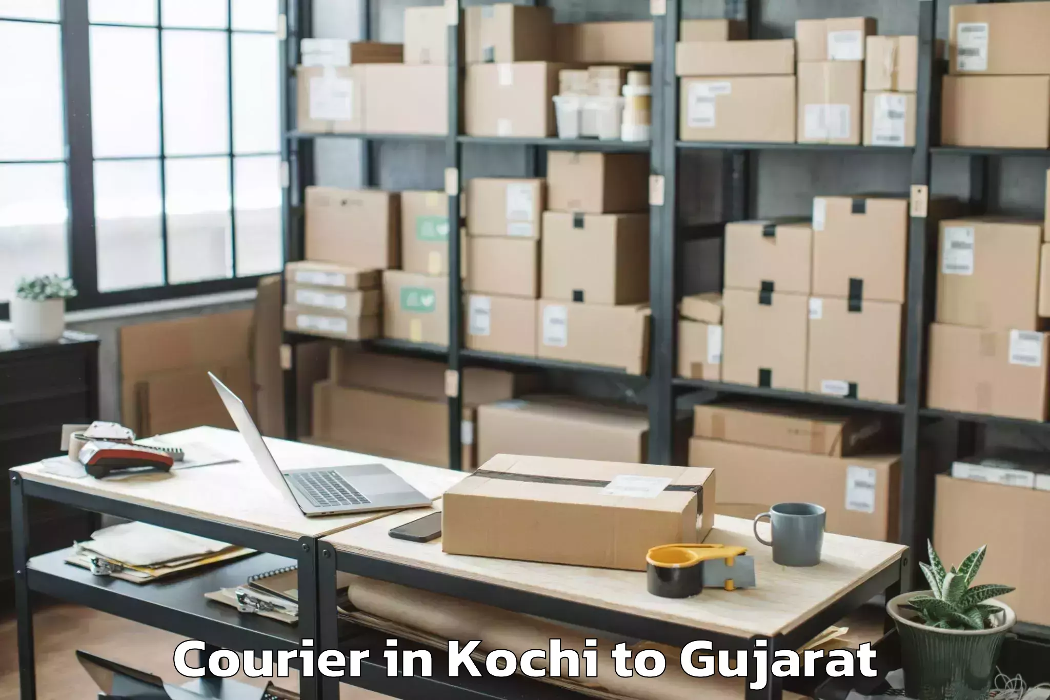 Kochi to Kundla Courier Booking